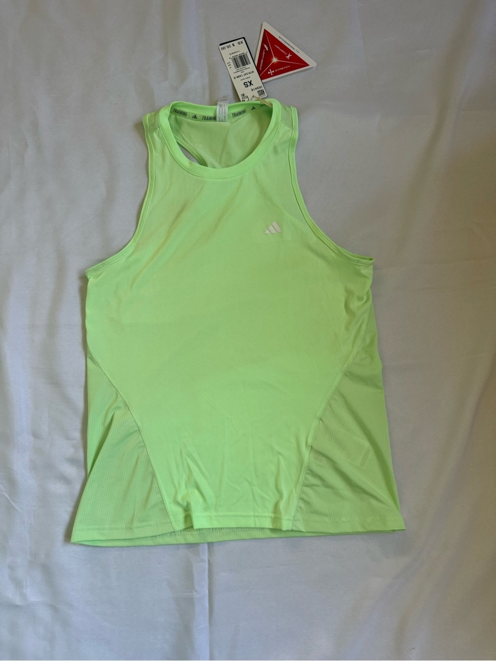 adidas Women's Bright Lime Athletic Tank Top